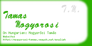 tamas mogyorosi business card